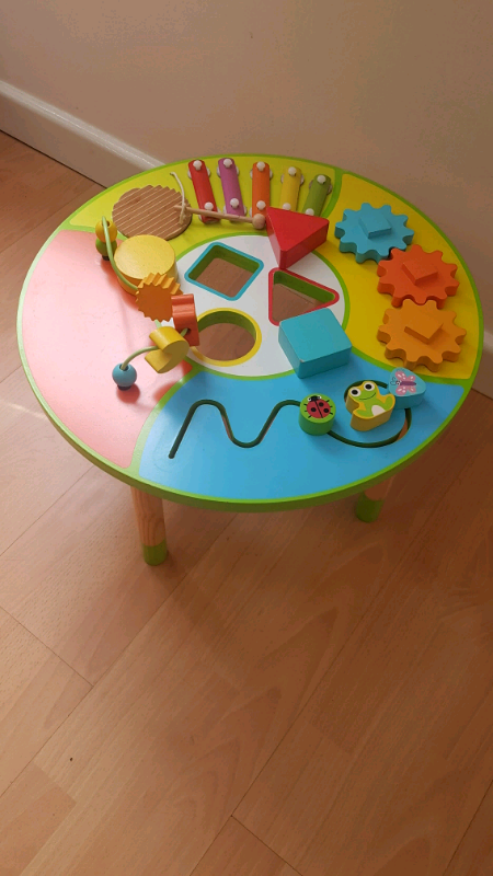 chad valley wooden activity table